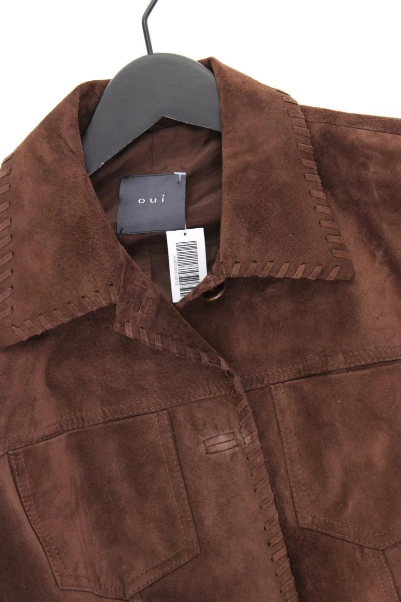 Oui Lederjacke Gr. 36 braun