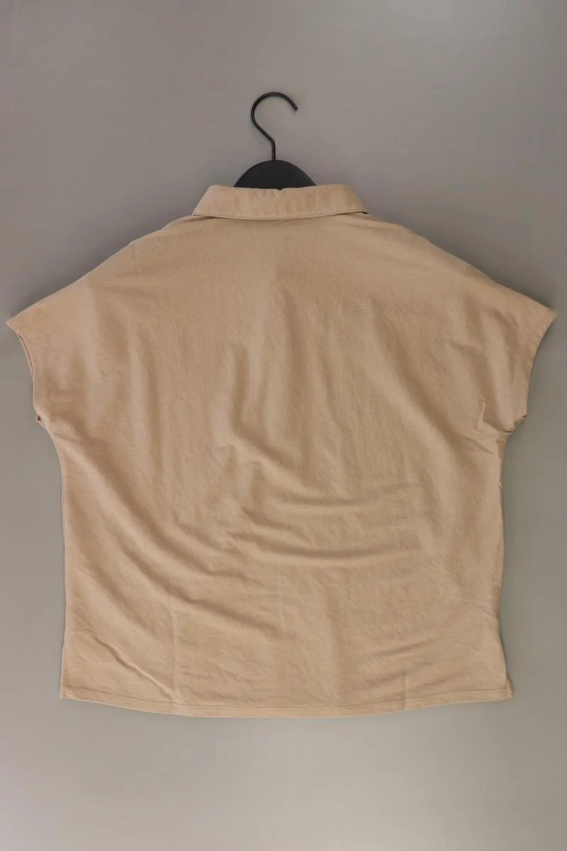comma, Poloshirt Gr. 36 Kurzarm braun aus Viskose