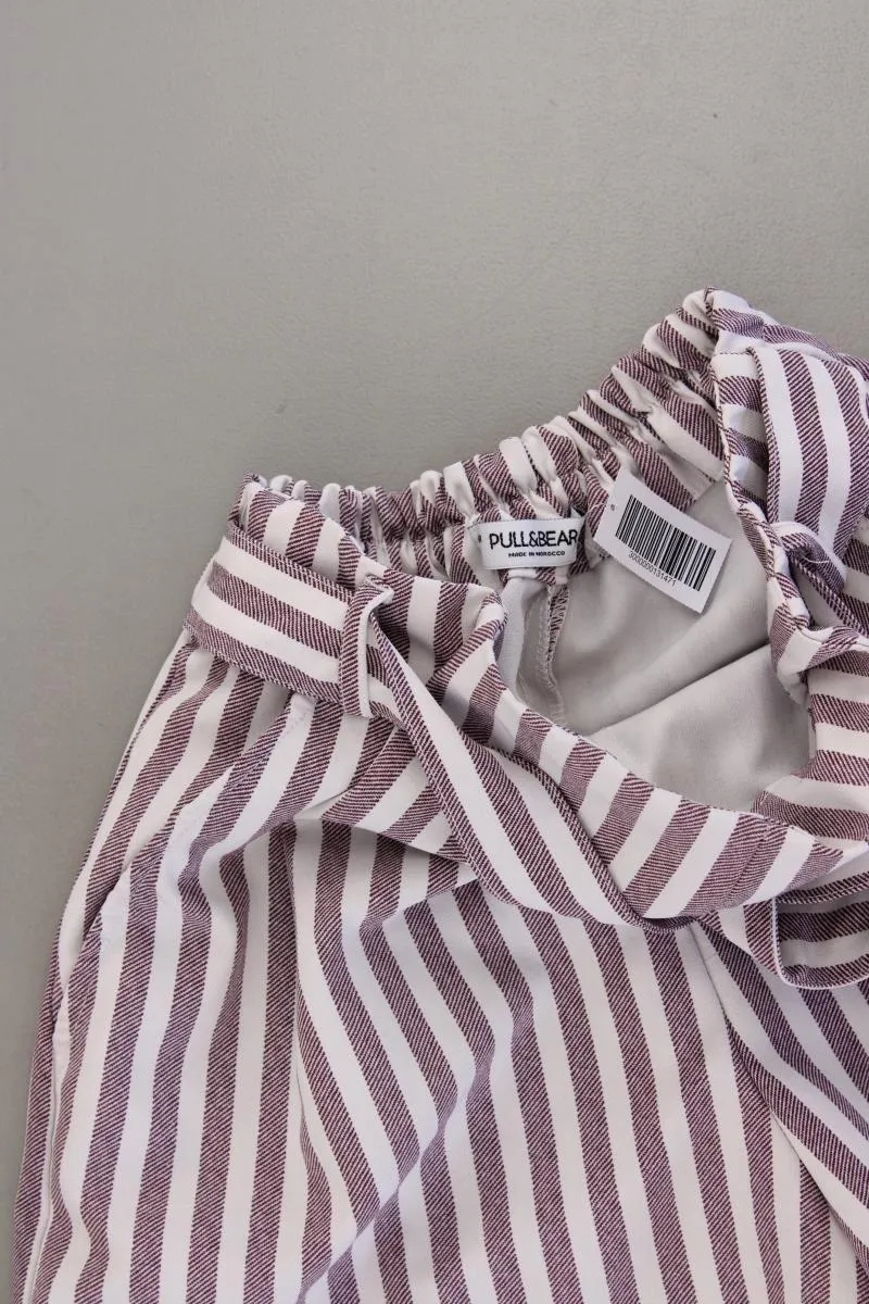 Pull&Bear Shorts Gr. S gestreift lila aus Polyester