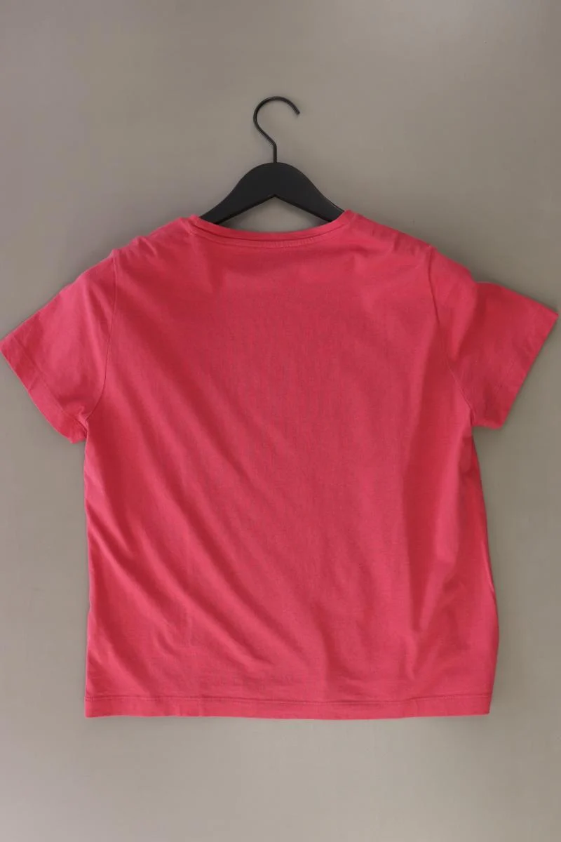 Tom Tailor T-Shirt Gr. S mit Blumenmuster Kurzarm rot aus Baumwolle