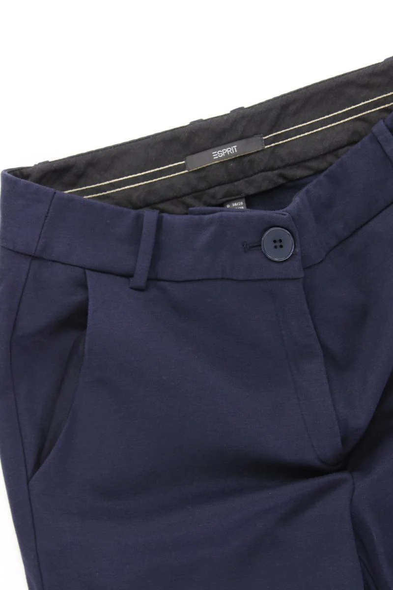 Esprit 7/8 Hose Gr. 38/L28 blau aus Viskose