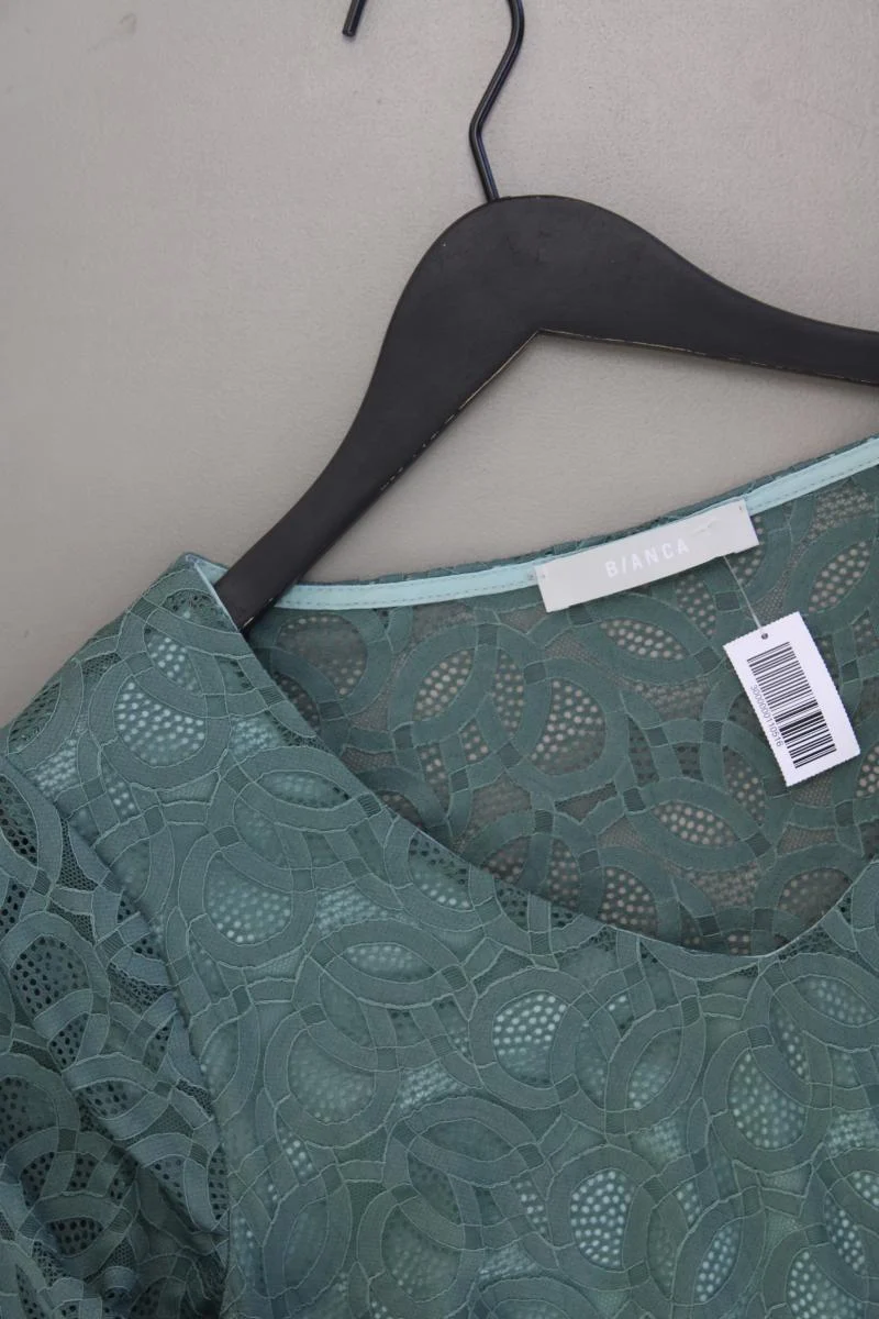 Bianca Spitzenkleid salbeifarben Gr. 42 3/4 Ärmel grün