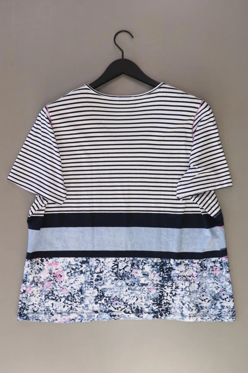 Bonita Ringelshirt Gr. XL gestreift Kurzarm blau aus Viskose