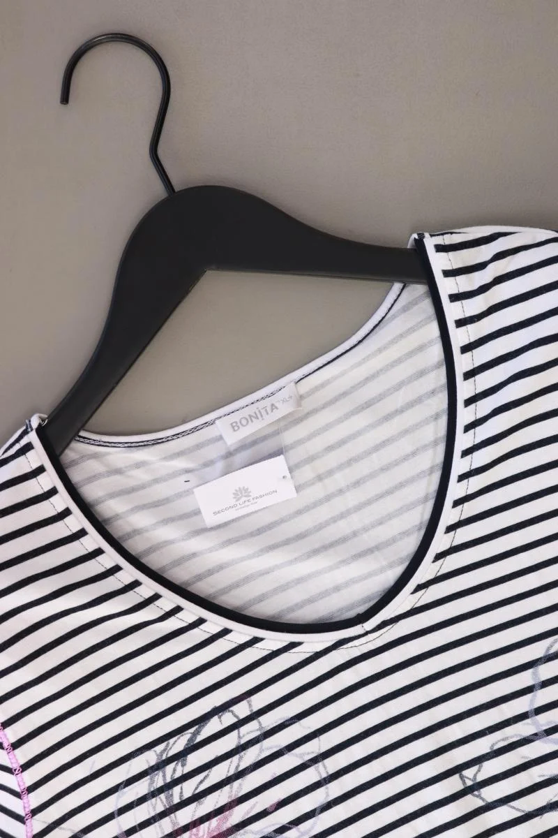 Bonita Ringelshirt Gr. XL gestreift Kurzarm blau aus Viskose
