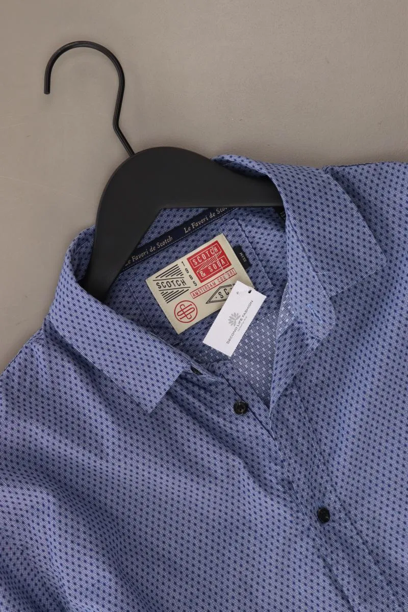 Scotch & Soda Langarmhemd für Herren Gr. L blau aus Baumwolle