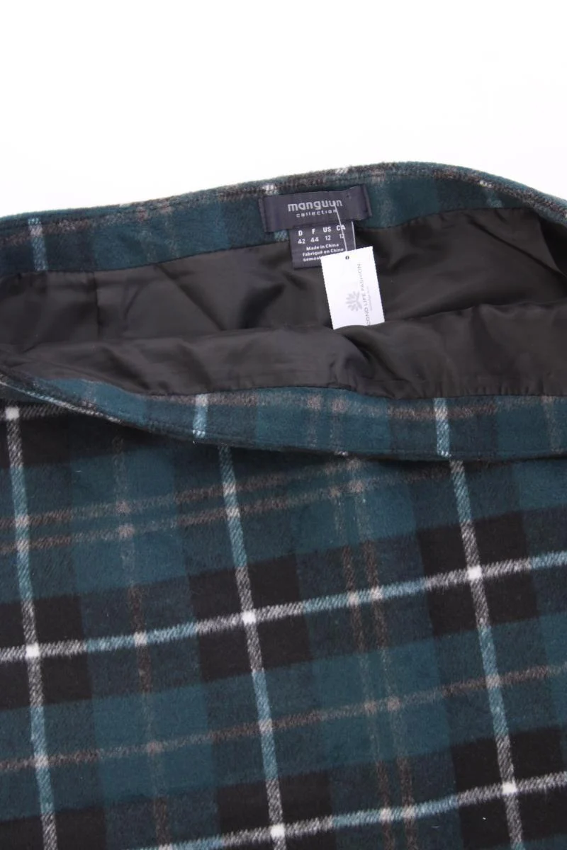 Manguun Rock Gr. 42 kariert grün aus Polyester