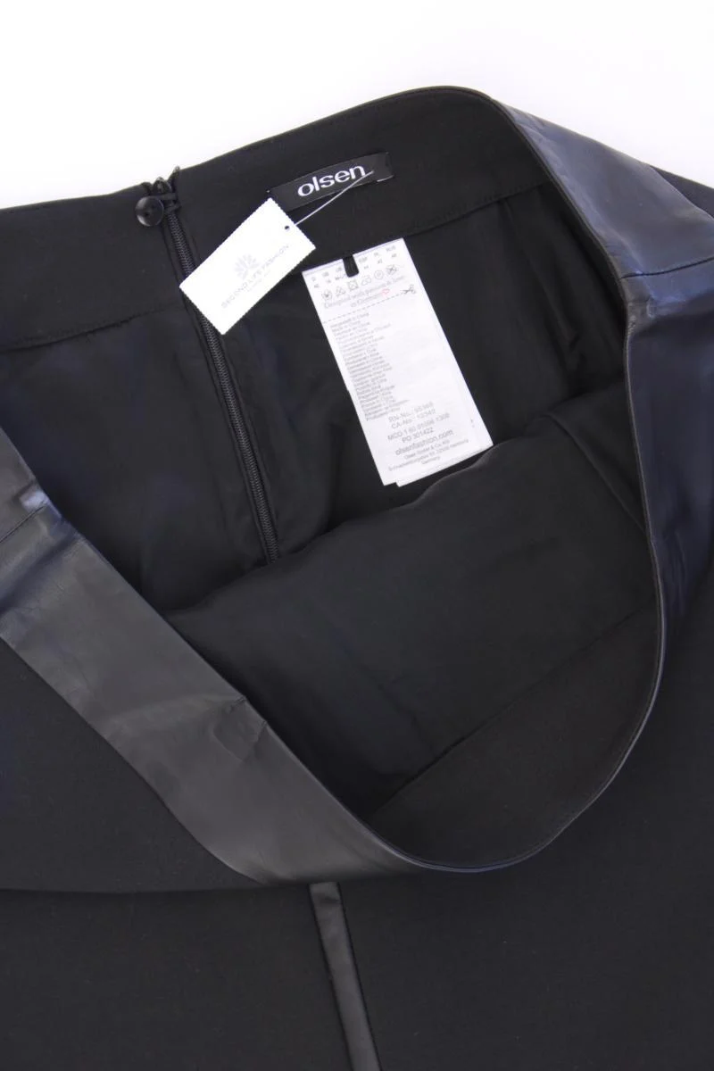 olsen Bleistiftrock Gr. 42 schwarz aus Polyester