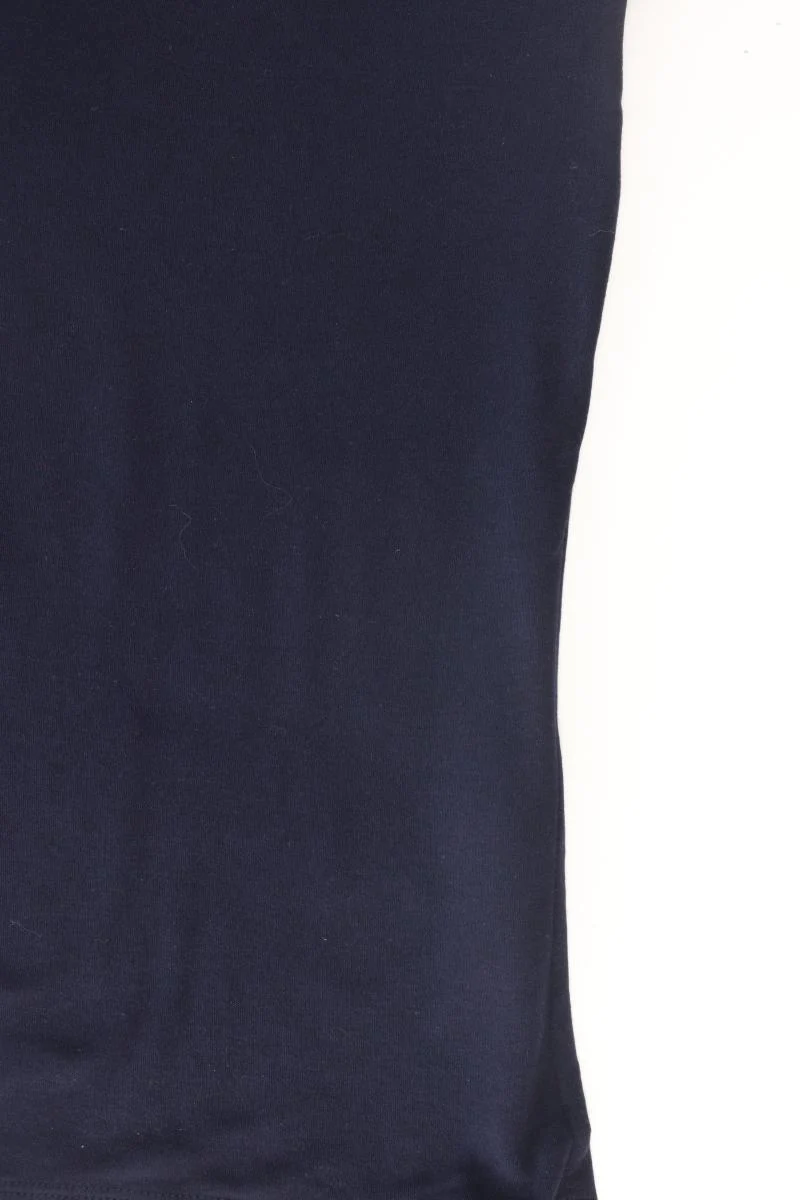 Street One Shirt mit V-Ausschnitt Gr. 36 Kurzarm blau aus Baumwolle