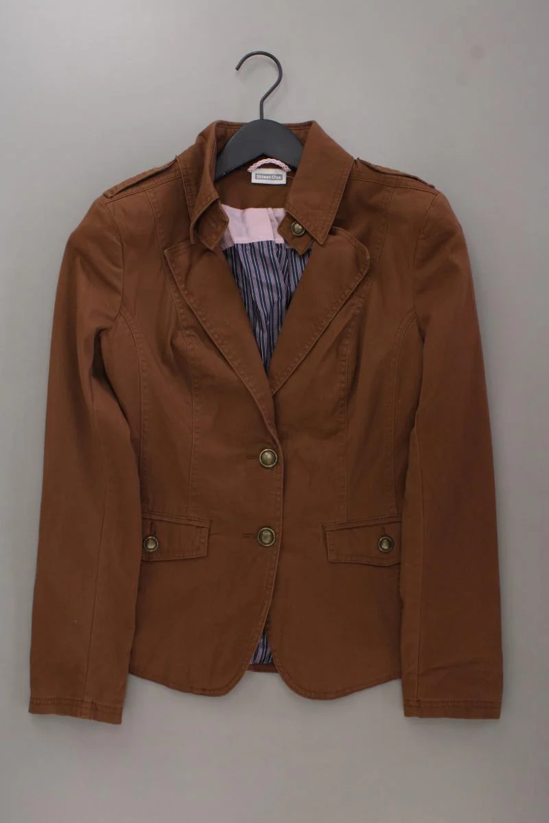 Street One Classic Blazer Gr. 38 braun aus Baumwolle