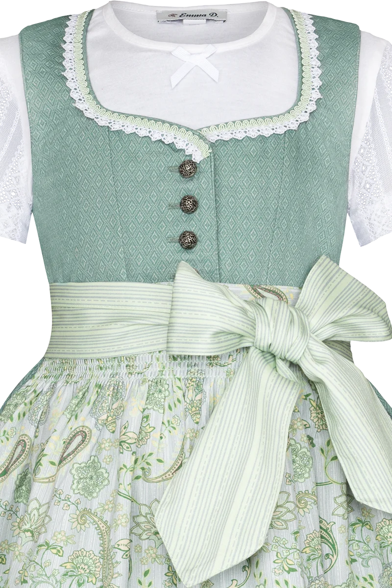 Kinder-Baumwolldirndl mit Bluse