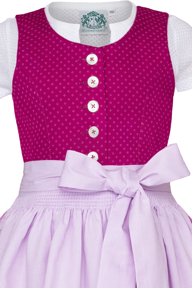 Kinder Baumwolldirndl mit Bluse