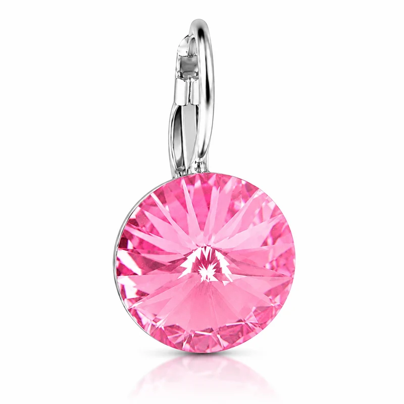 LUISIA® Ohrringe Rivoli mit Kristallen von Swarovski® - 12 mm | Rosa