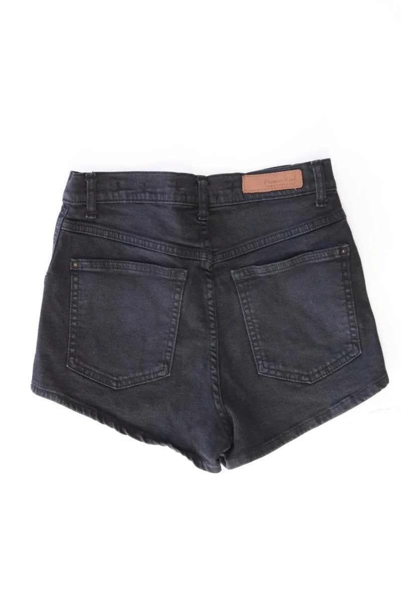 Zara Jeansshorts Gr. 34 schwarz aus Baumwolle