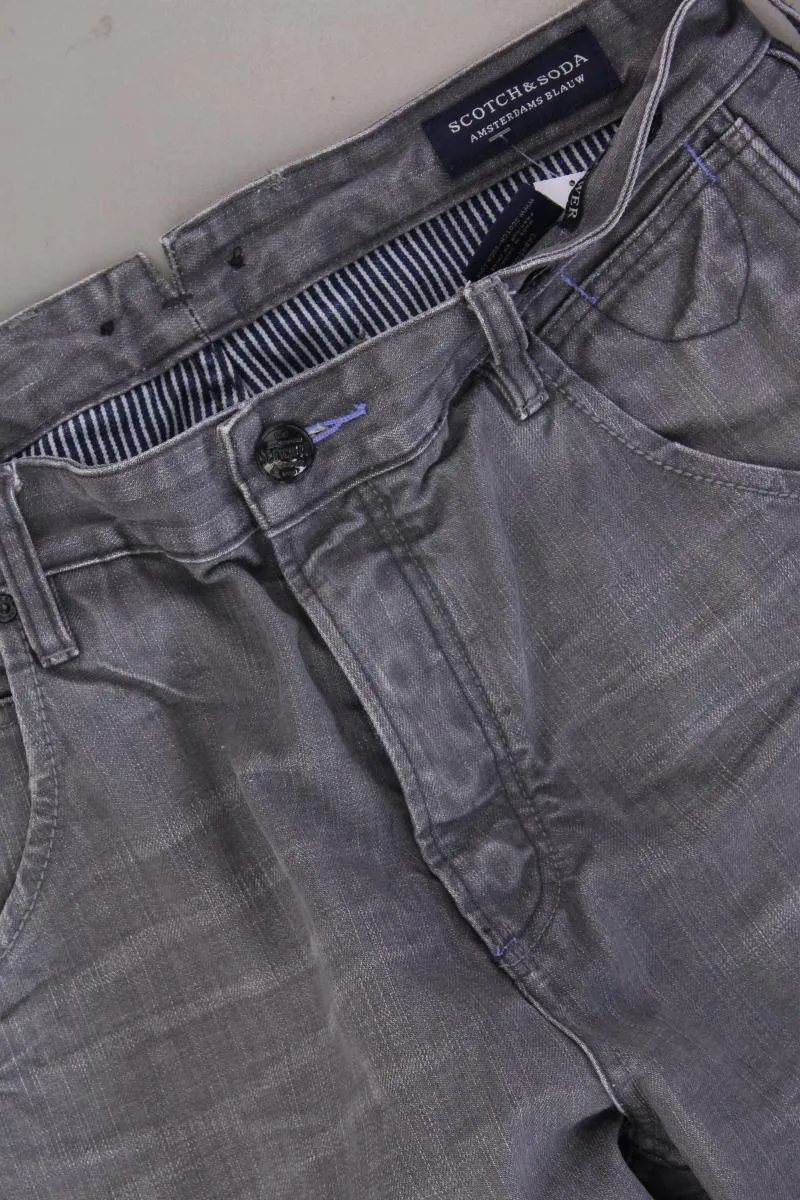 Scotch & Soda Straight Jeans für Herren Gr. W33/L34 grau aus Baumwolle