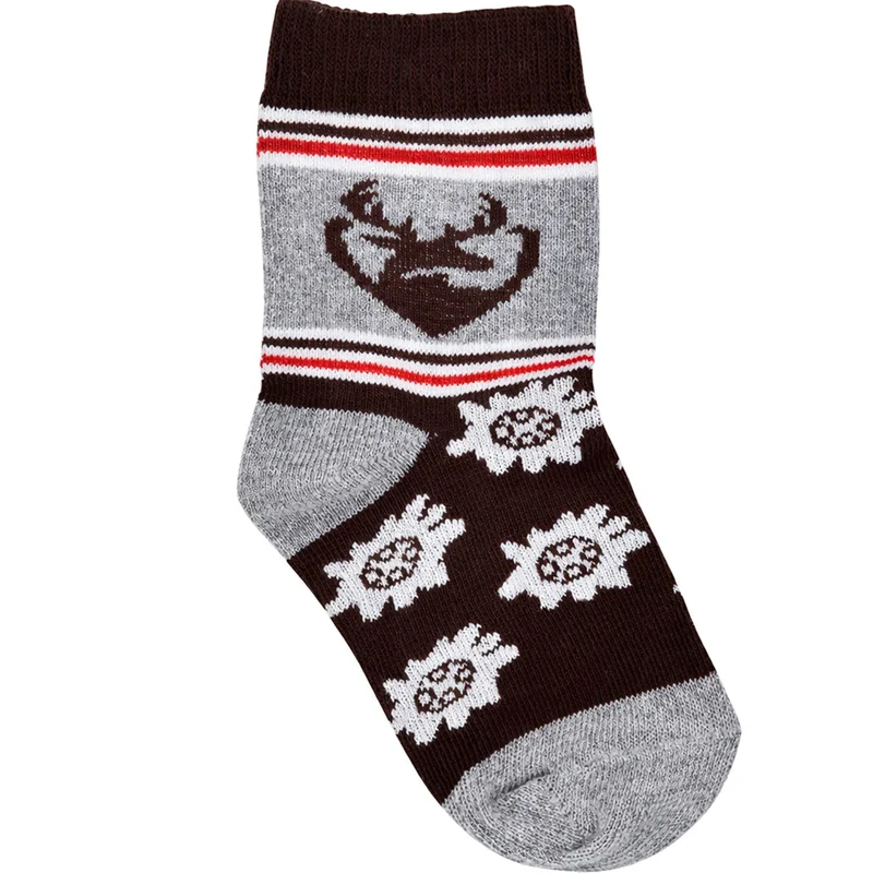 BONDI Baby Kniestrümpfe "Hirsch" 91730 | Grau - Socken