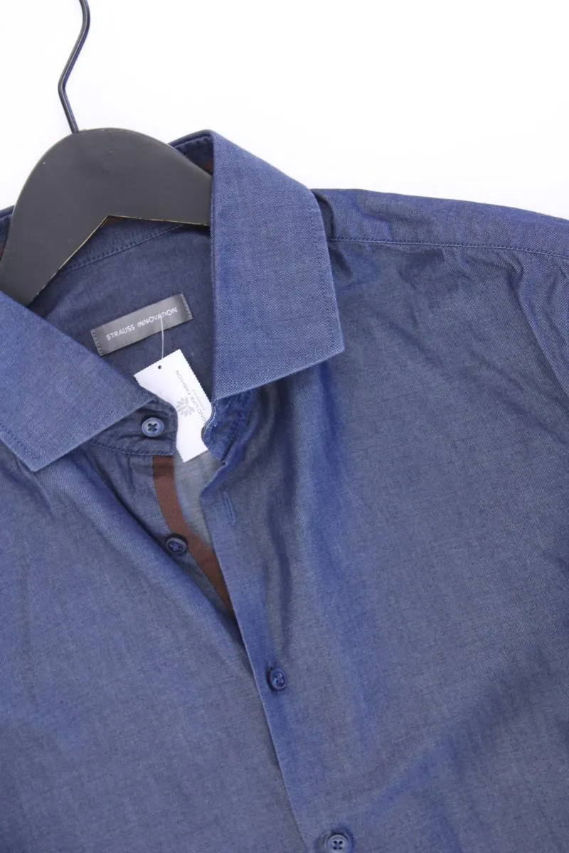 Strauss Langarmhemd für Herren Gr. Hemdgröße 41/42 blau