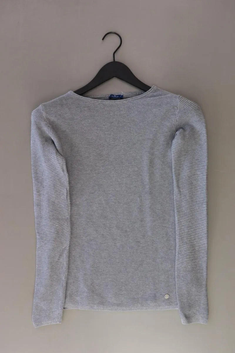 Tom Tailor Feinstrickpullover Gr. XS grau aus Baumwolle