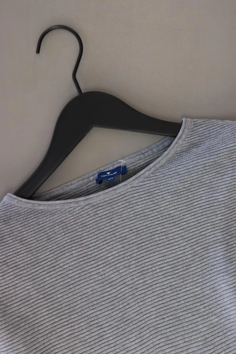 Tom Tailor Feinstrickpullover Gr. XS grau aus Baumwolle