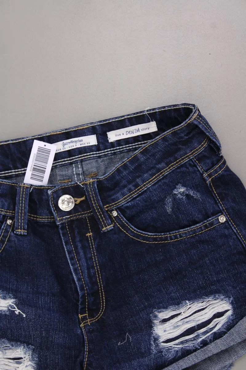 Stradivarius Jeansshorts Gr. 32 blau