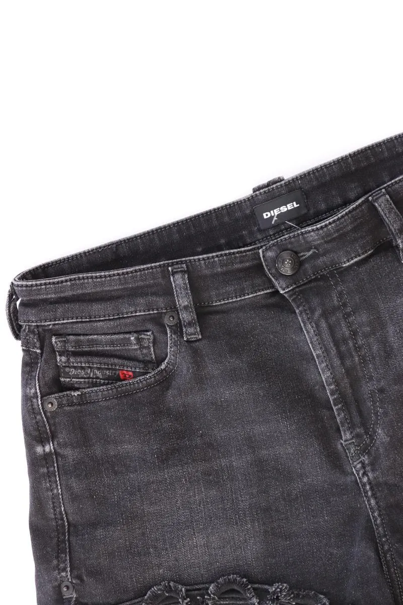 Diesel Jeansshorts Gr. W26 schwarz aus Baumwolle