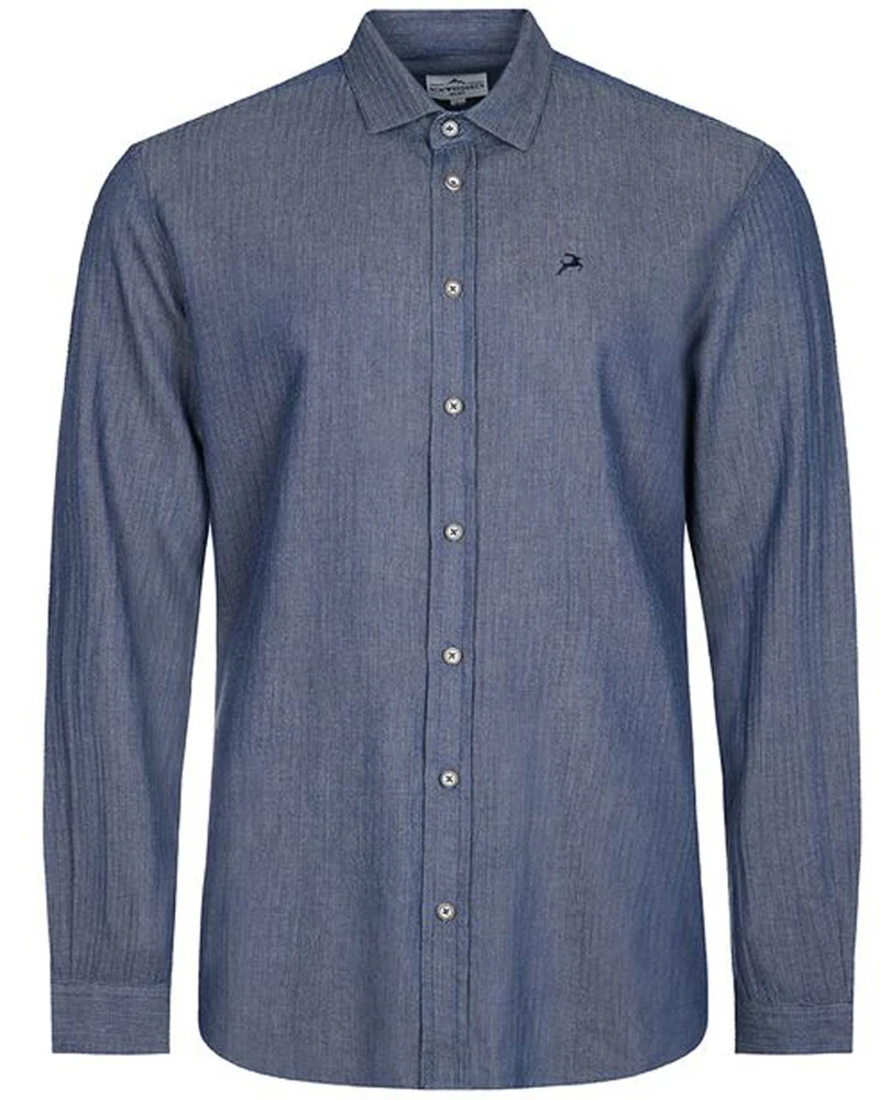 MADDOX Herren Trachtenhemd - Hemd-107 | Blau