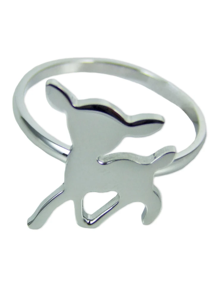 Edelstahl Ring Rehkitz
