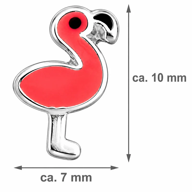LUISIA® Ohrstecker "Flamingo" E-15550 - 925 Sterling Silber