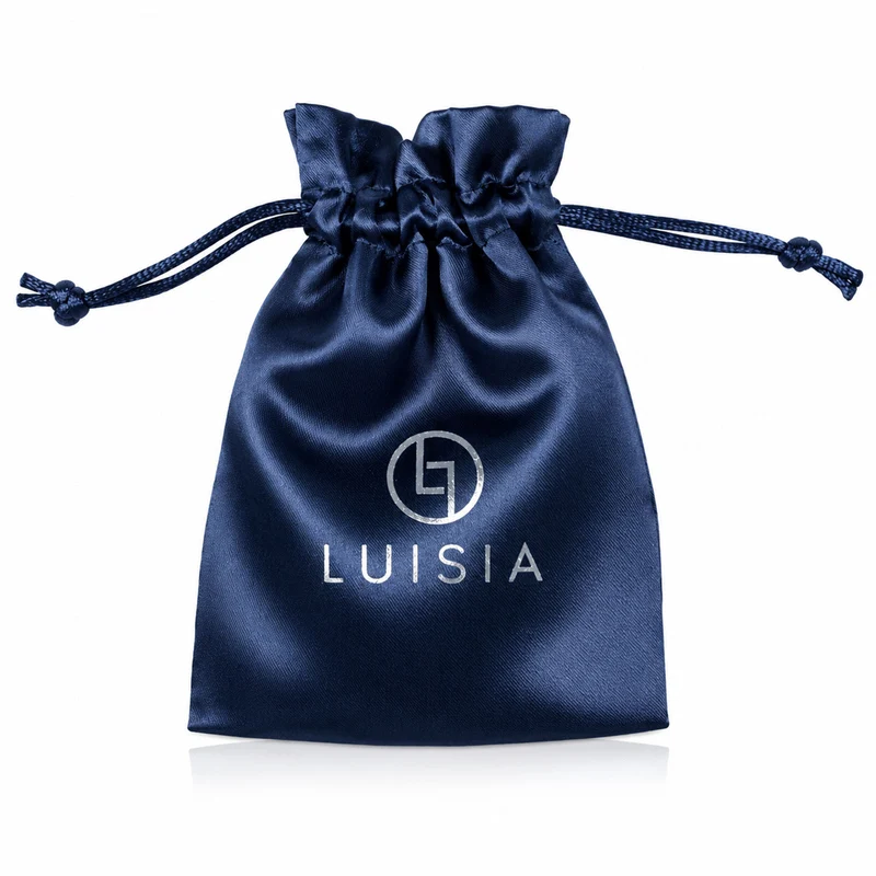 LUISIA® Kinder Halskette "Kariert mit Herz" mit Kristallen von Swarovski® | Rot