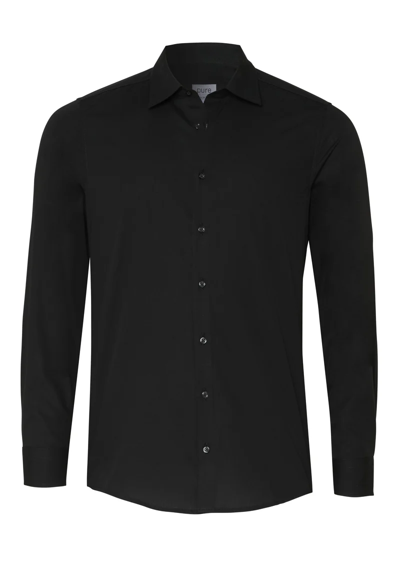 3330-784 - City Hemd Slim Fit - schwarz