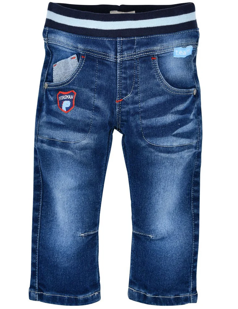 BONDI Lange Jeans "Dino" für Jungen 91435 | Baby Kinder Jogg Denim - Blau
