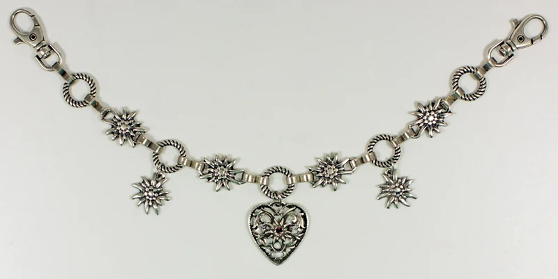Charivari Kette mit Herz - Pflaume
