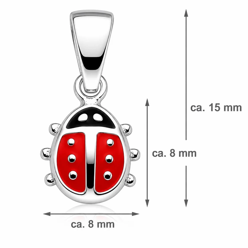 LUISIA Kettenanhänger Marienkäfer - 925 Sterling Silber