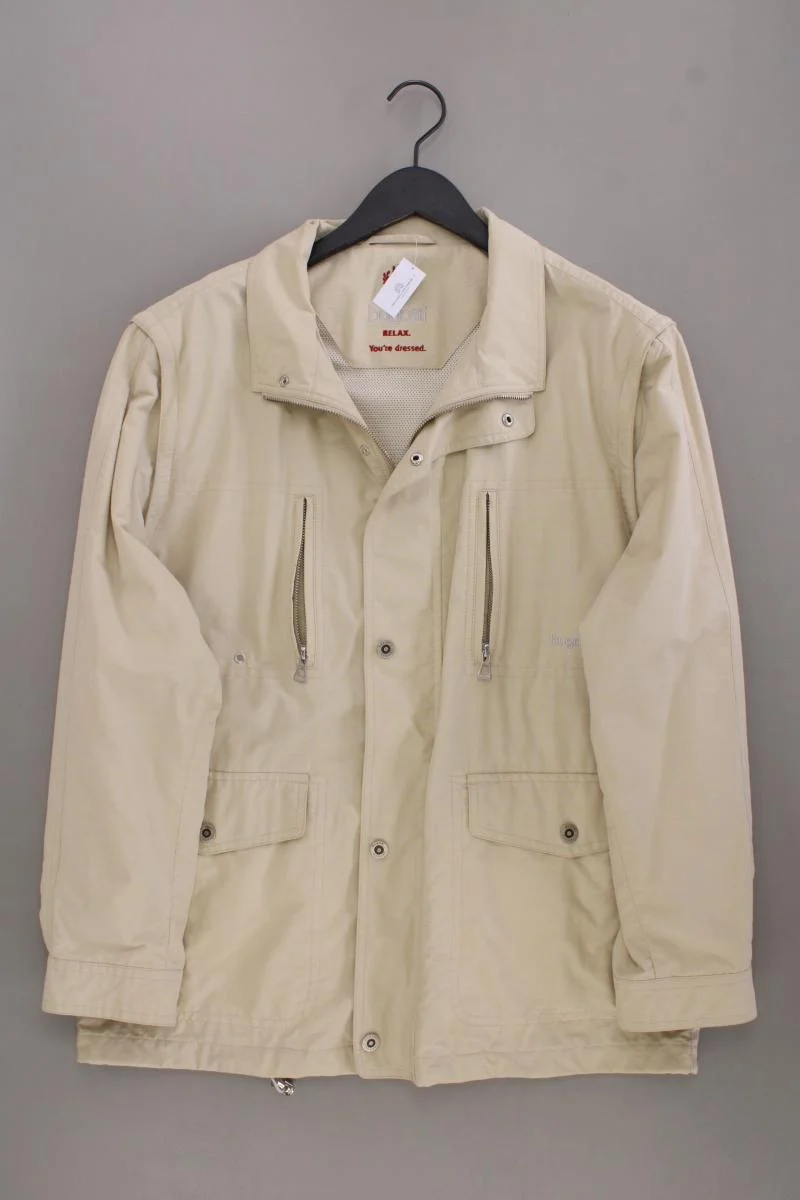 Bugatti Übergangsjacke für Herren Gr. 48 Vintage creme aus Baumwolle