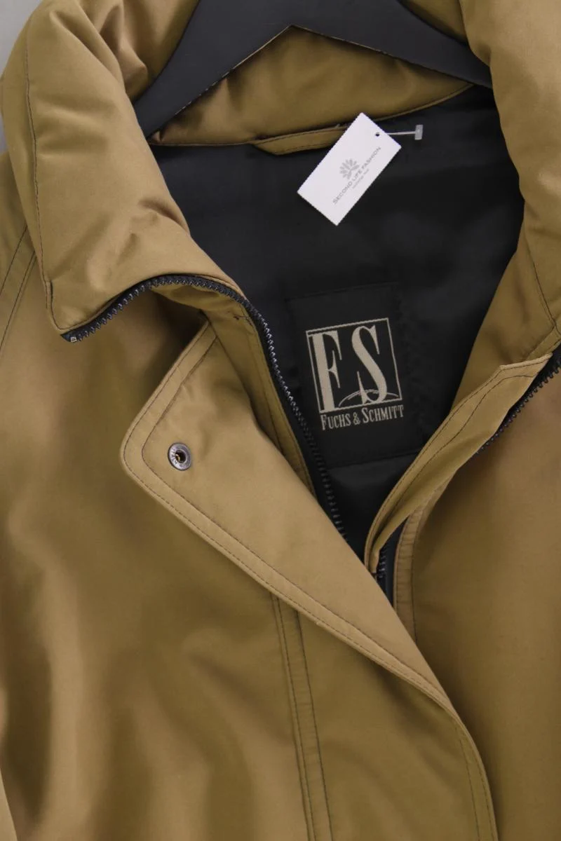 Fuchs Schmitt Lange Jacke Gr. 44 Vintage olivgrün aus Polyester