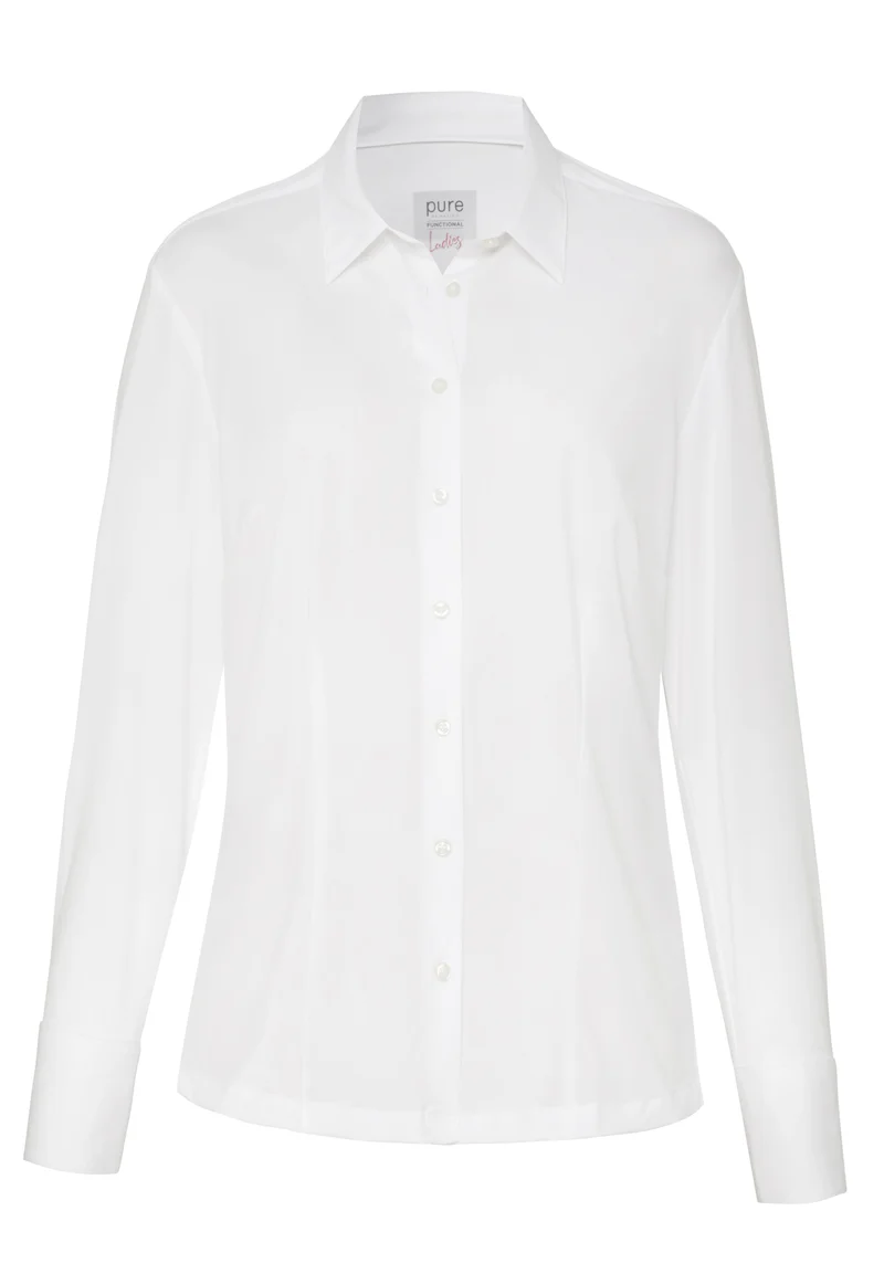 3385-91900 - Functional Bluse Slim Fit - weiss