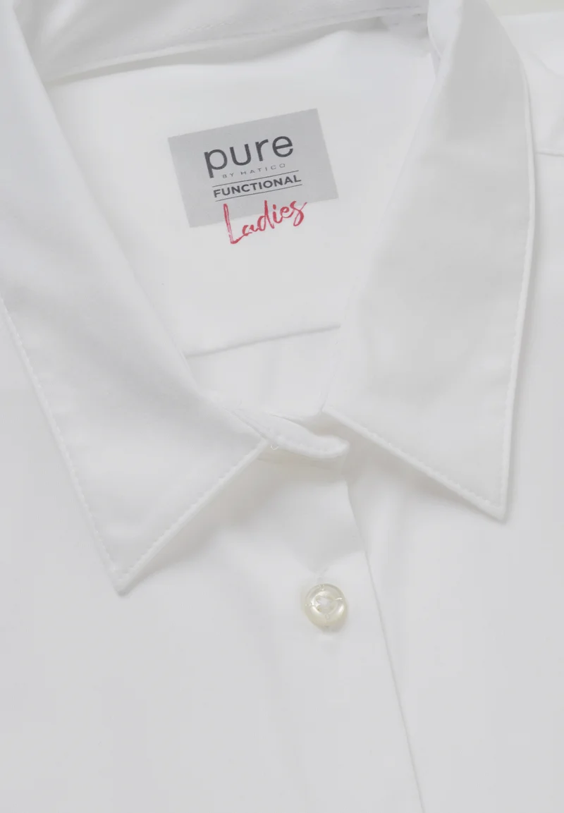 3385-91900 - Functional Bluse Slim Fit - weiss