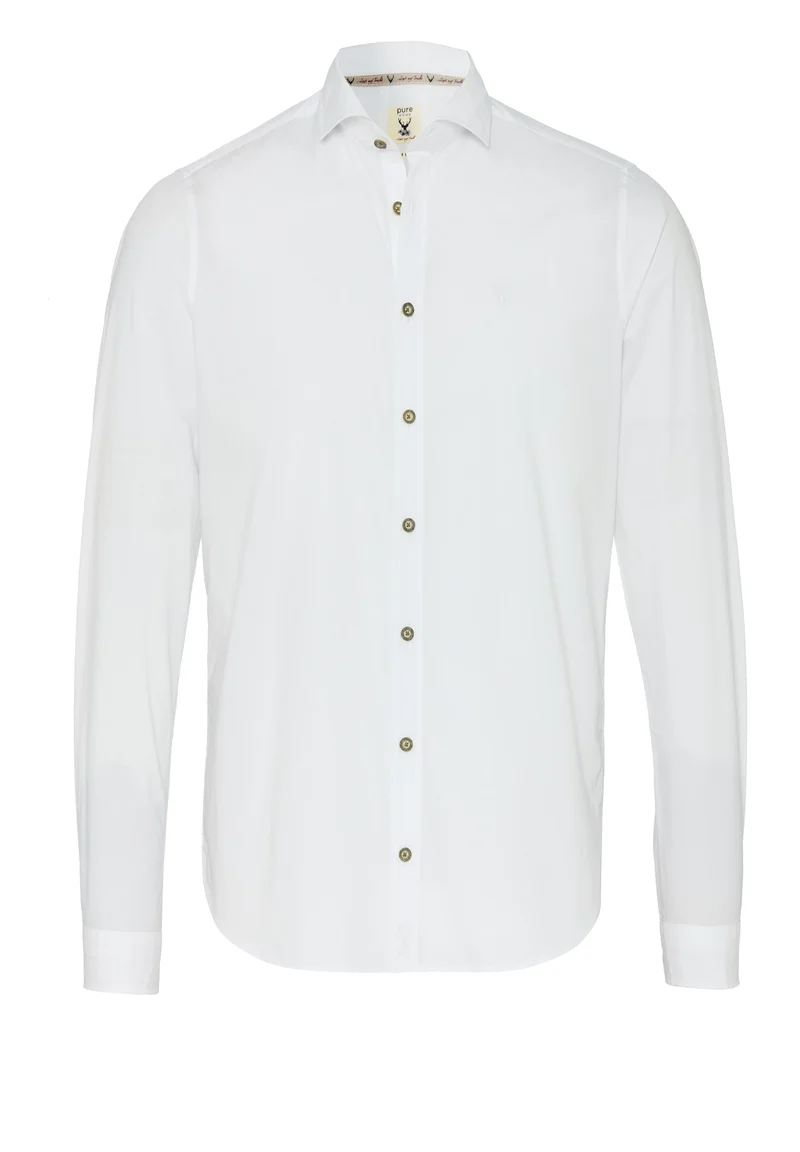5011-21190 - Tracht Hemd Slim Fit - weiß