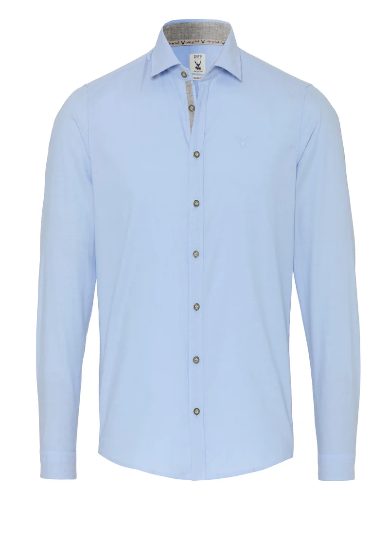 5010-21301 - Tracht Hemd Slim Fit - blau