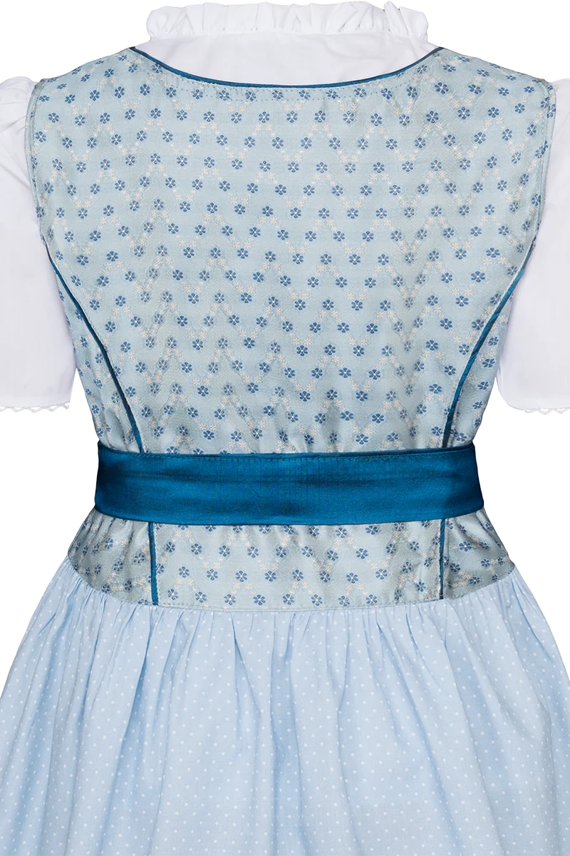 Kinderdirndl mit Blumenmuster und Bluse
