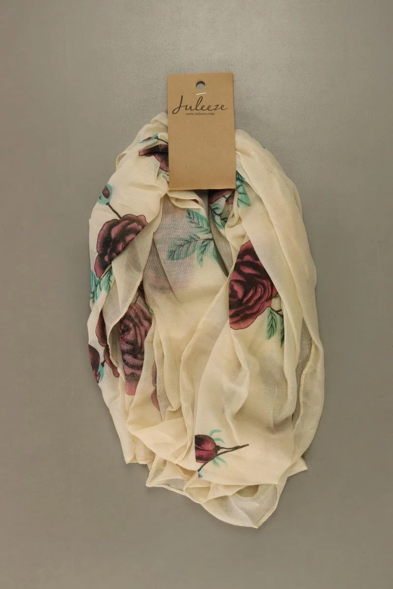 Juleeze Tuch mit Blumenmuster neu mit Etikett creme