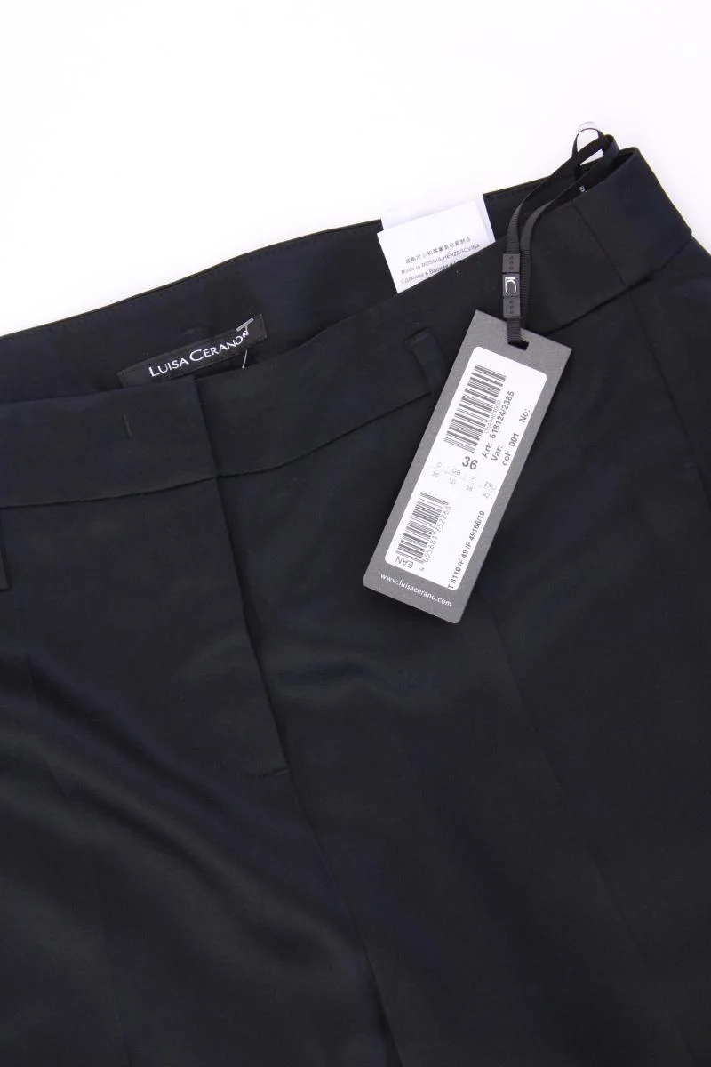 Luisa Cerano Satinhose Gr. 36 neu mit Etikett schwarz aus Acetat