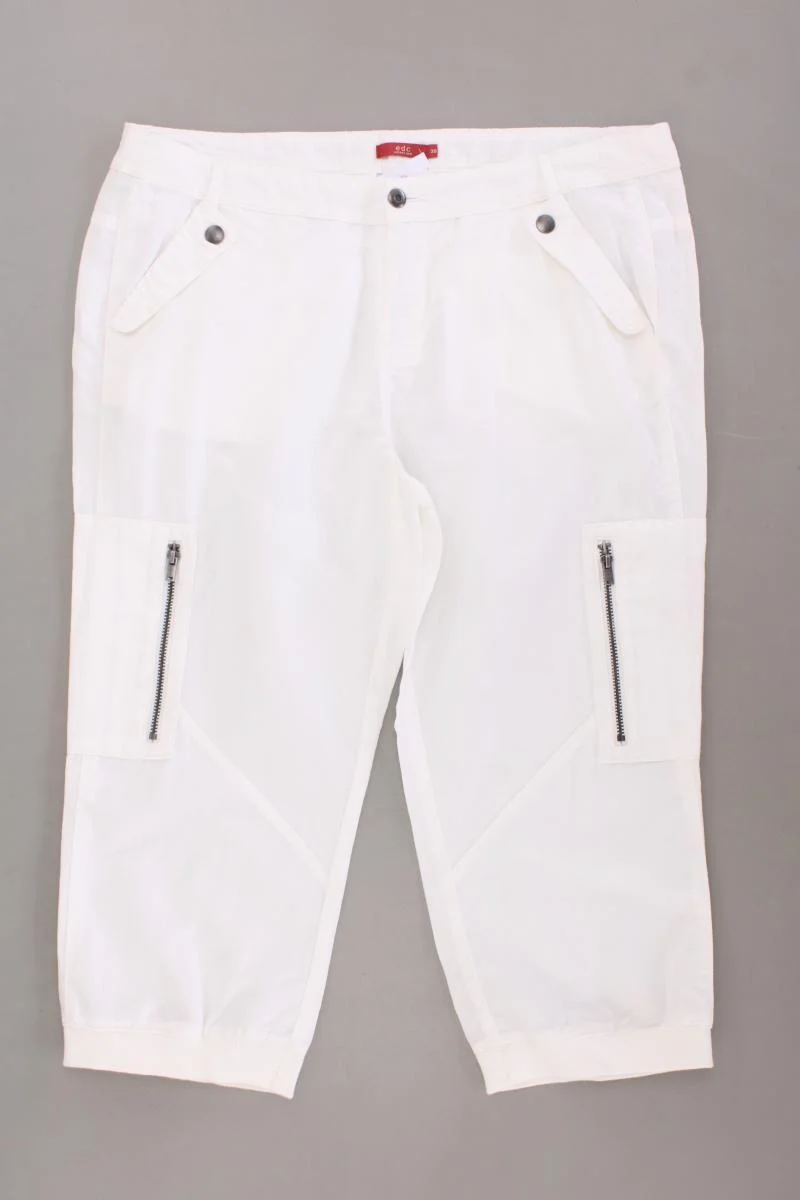 edc by Esprit 3/4 Hose Gr. 38 weiß aus Baumwolle