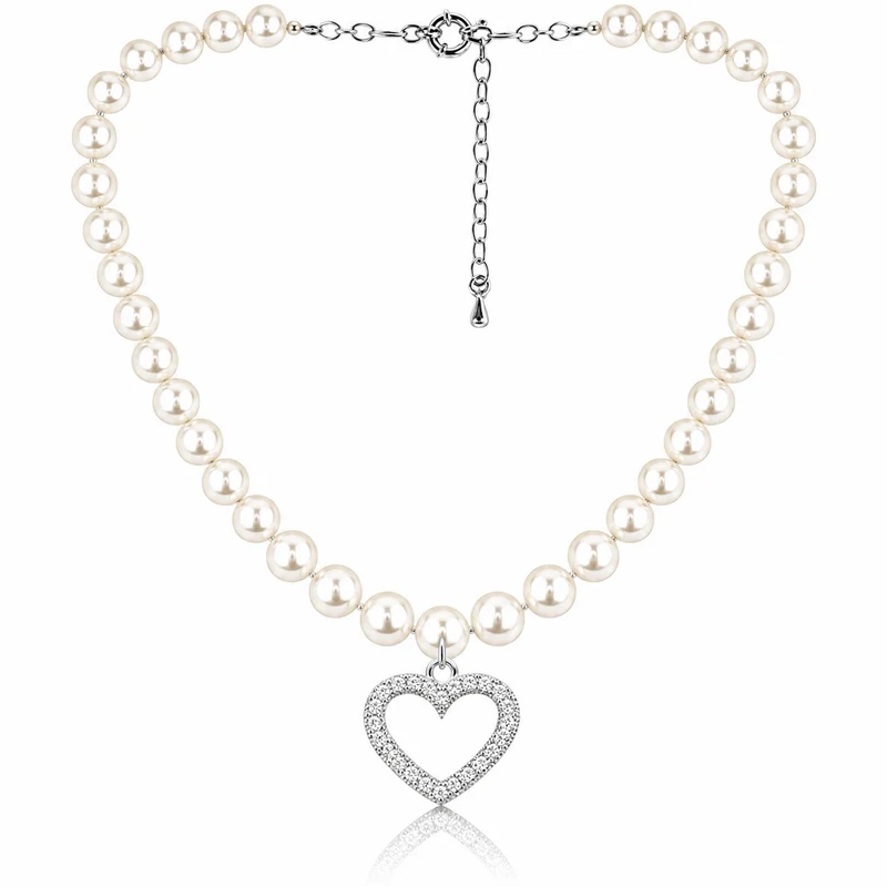 LUISIA® Halskette "Phoebe" mit Kristallen von Swarovski® | Kristall Creme