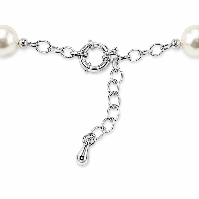 LUISIA® Halskette "Phoebe" mit Kristallen von Swarovski® | Kristall Creme