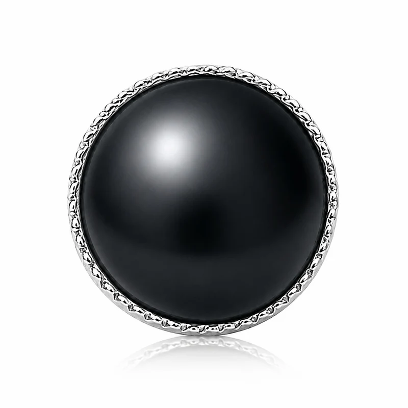 LUISIA® Solitär Ohrstecker "Joy" mit Kristallen von Swarovski® | Perle Hematite