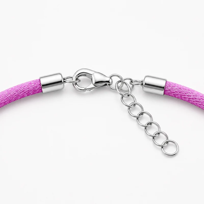 LUISIA® Kinder Halskette "Edelweiß" mit Kristallen von Swarovski® | Flieder