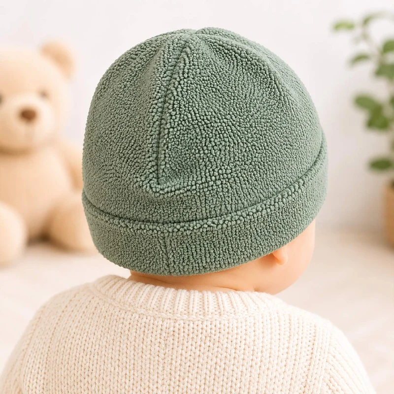 BONDI Baby Mütze "Pilz" 86668 | Salbei Grün