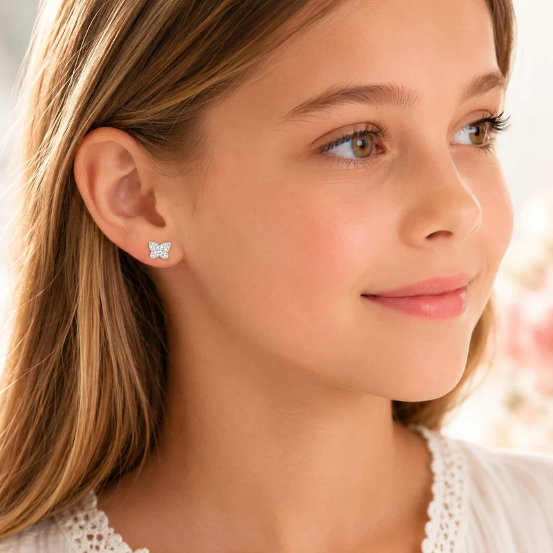 LUISIA® Ohrringe "Schmetterling" mit Kristallen von Swarovski® | Kristall