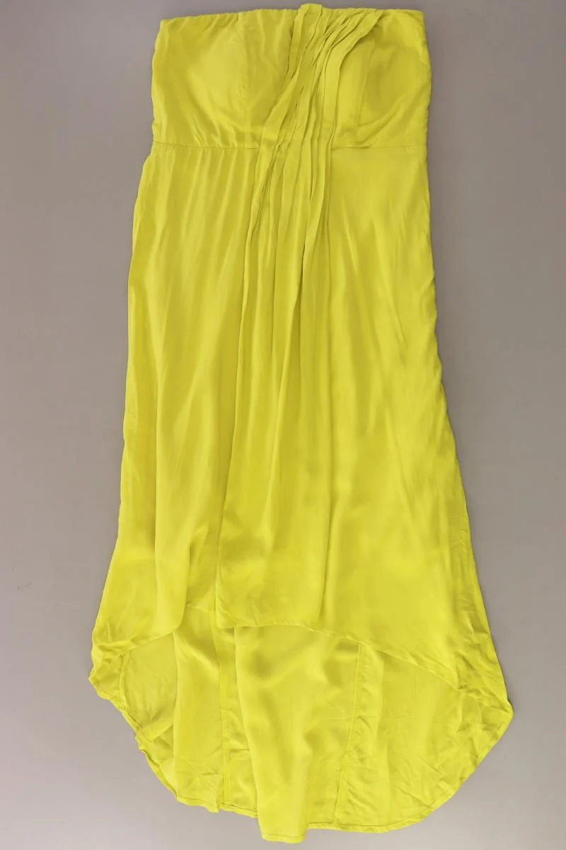 Zalando Bandeaukleid Gr. M Ärmellos gelb aus Baumwolle