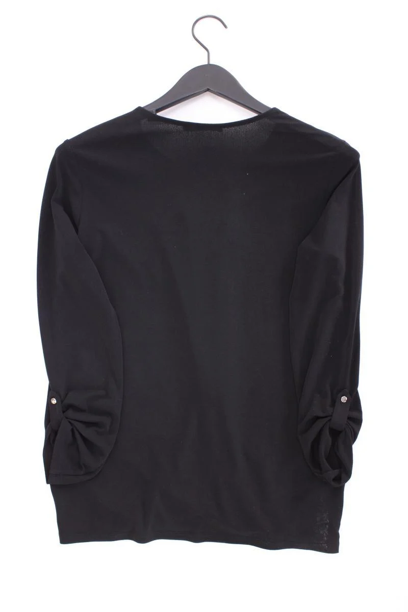 Esprit Classic Shirt Gr. M neuwertig 3/4 Ärmel schwarz aus Polyester